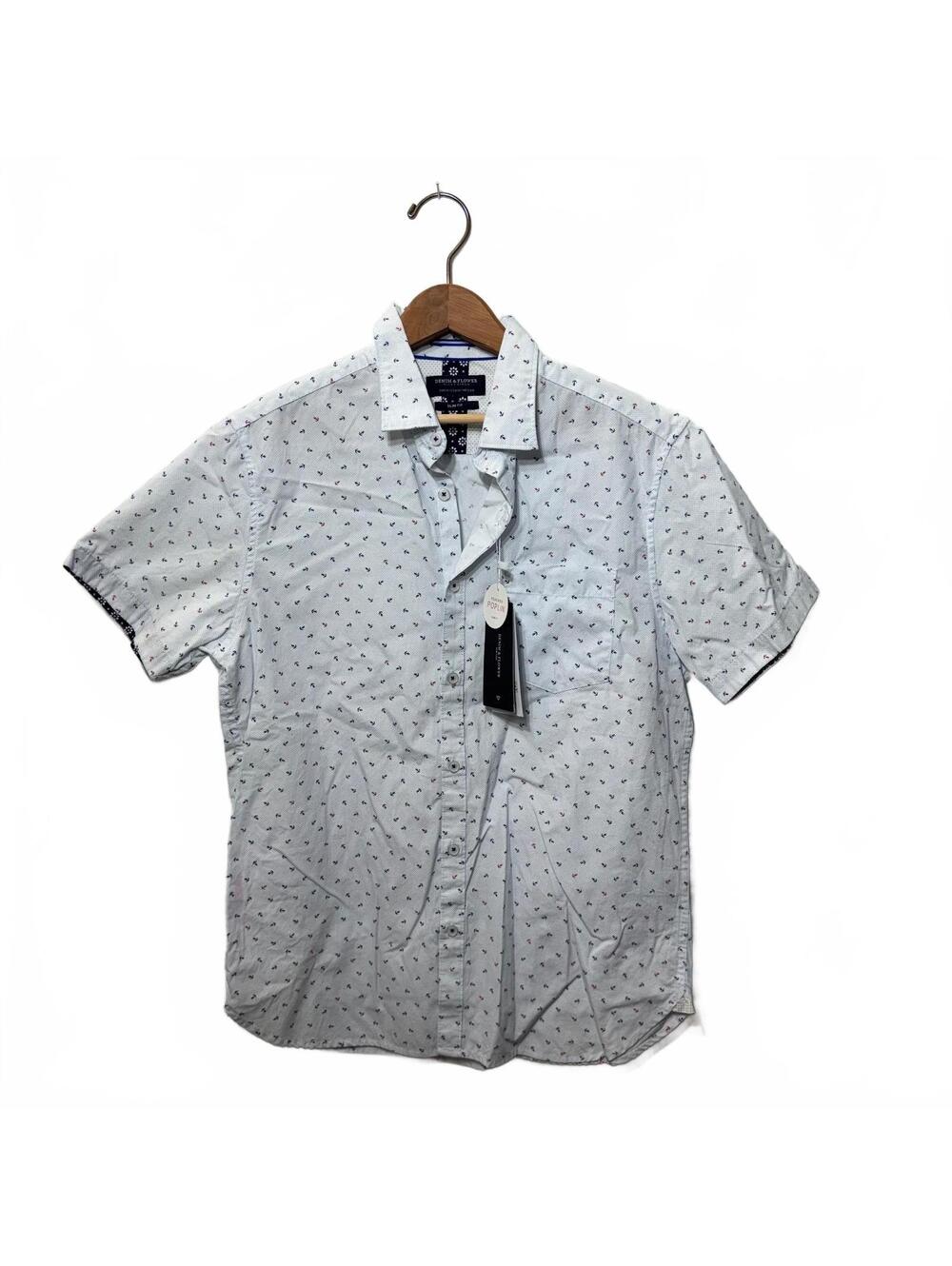 NWT Denim & Flower Ricky Singh Anchor Shirt M